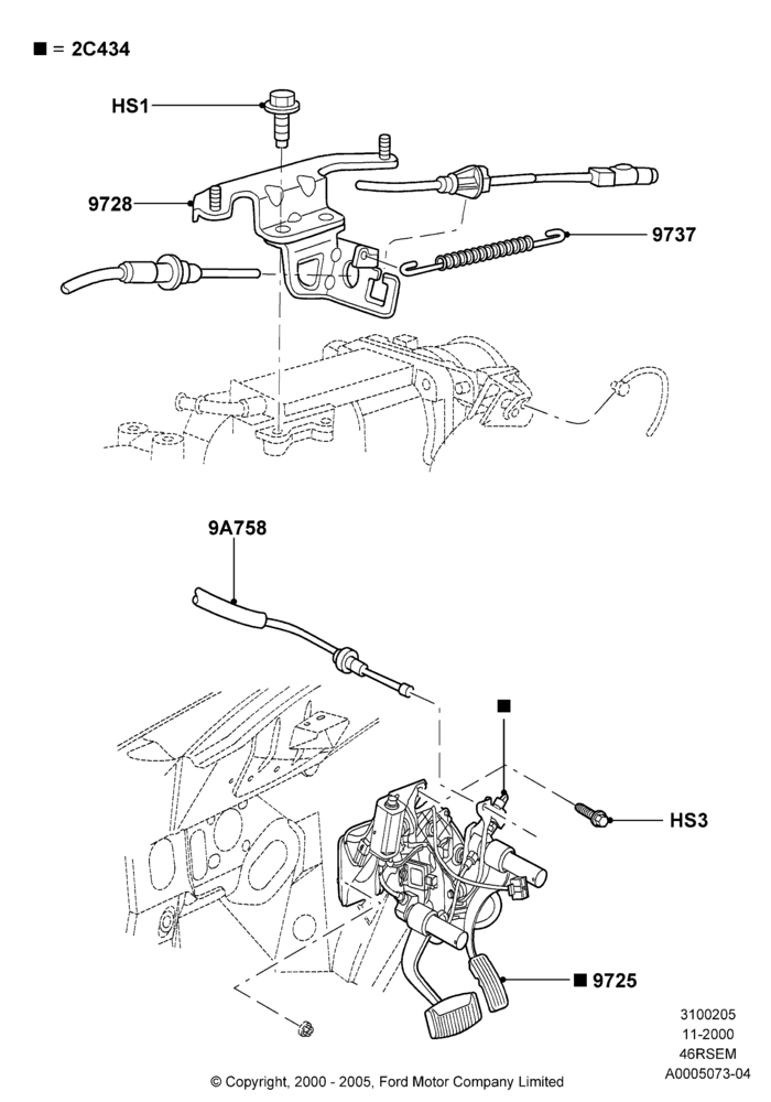 05A - Accelerator/Injection Pump Controls, Romeo 4.6 SOHC EFI; 13/NOV/2000-04/AUG/2003