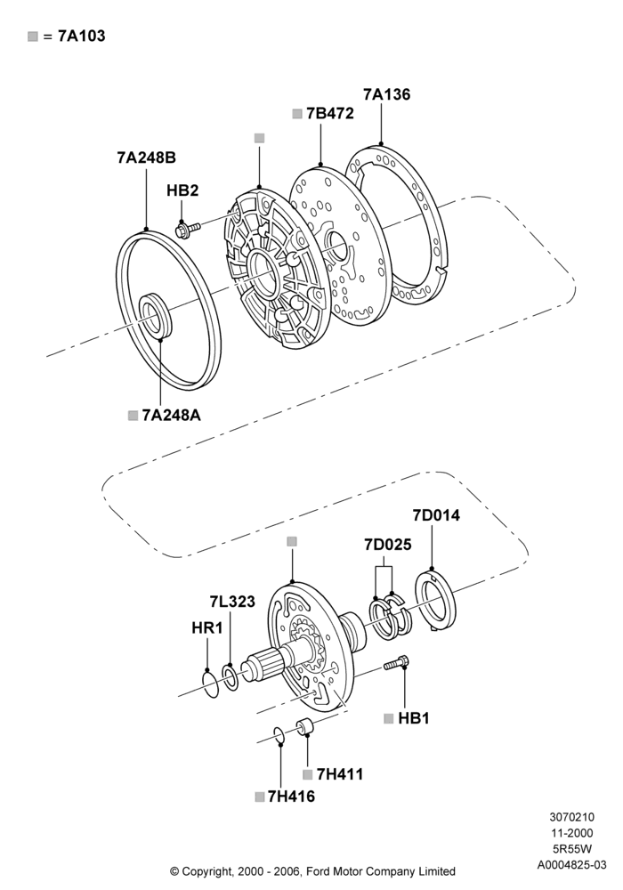 Transmission Pump Assy, 4.0L V6 12V SOHC EFI, 5R55W 5-Speed Auto Transmission, Romeo 4.6 SOHC EFI