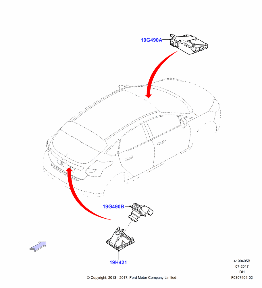 05B - Camera Equipment, Rear View Camera-Fixed; 08/JUL/2013-04/MAY/2018
