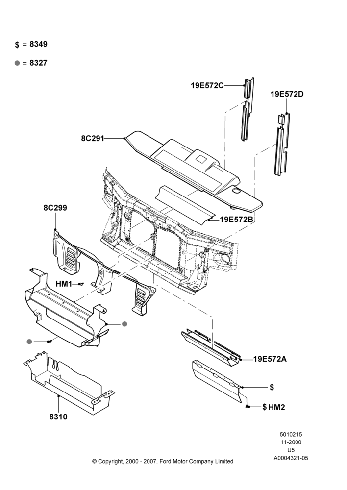 15A - Air Deflectors, Ford Series; 13/NOV/2000-04/AUG/2003