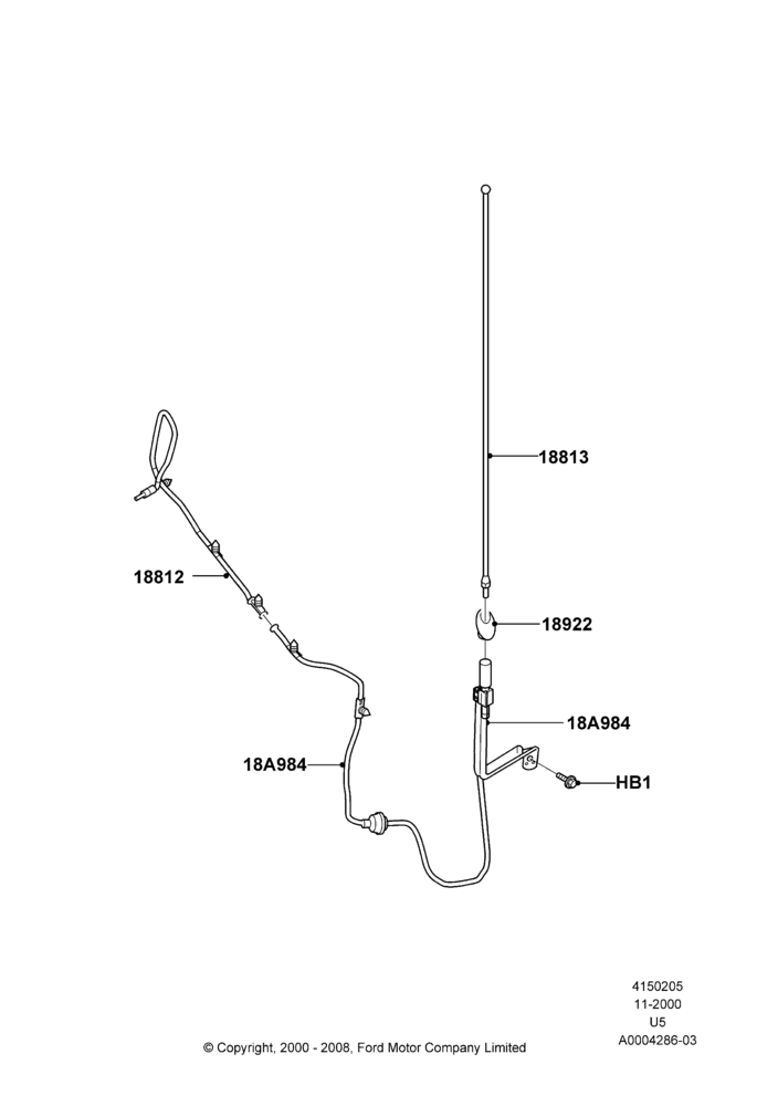 05A - Antenna, Fixed Radio Aerial; 13/NOV/2000-19/JUL/2005