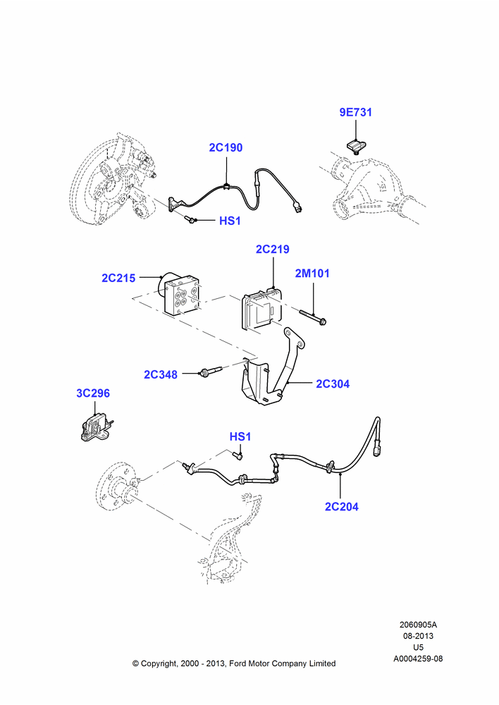 05A - Anti-Lock Braking System; 13/NOV/2000-19/JUL/2005