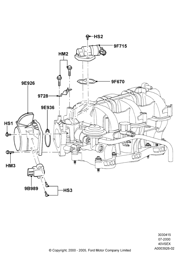 15B - Throttle Housing, 4.0L V6 12V SOHC EFI; 24/JUL/2000-30/JUN/2005