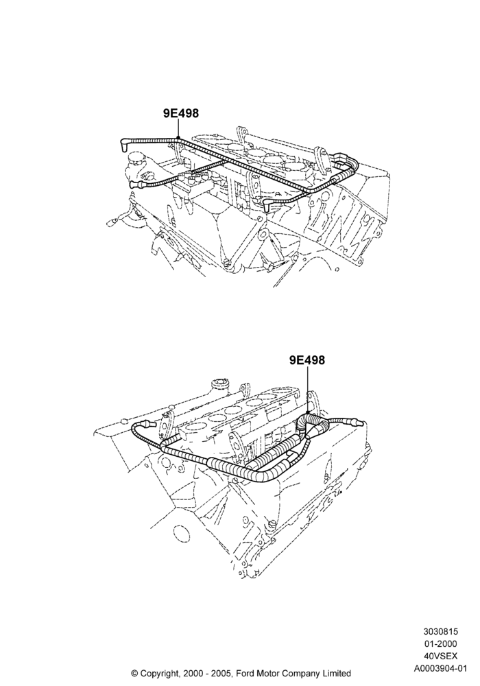 15B - Emission Control - Valves/Hoses, 4.0L V6 12V SOHC EFI, Main Vacuum Connector Assy; 31/JAN/2000-24/JUL/2000