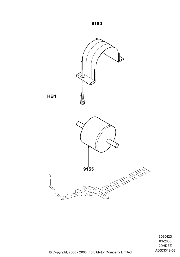 Fuel Filter, 3.0 V6 24V DOHC EFI Modular