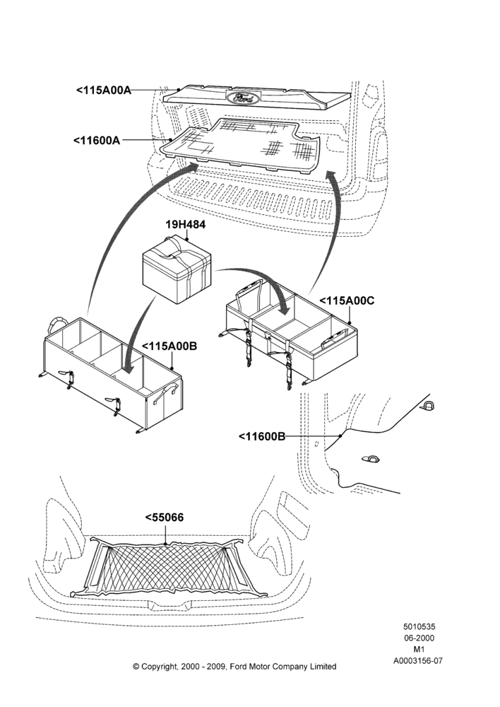 35XB - Load Compartment Trim, Ford Series, Accessory; 22/JUN/2003-01/MAY/2006