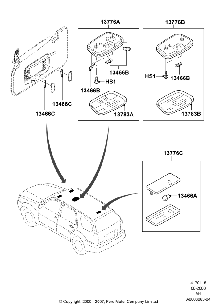 Interior Lamps, All LHD Territories