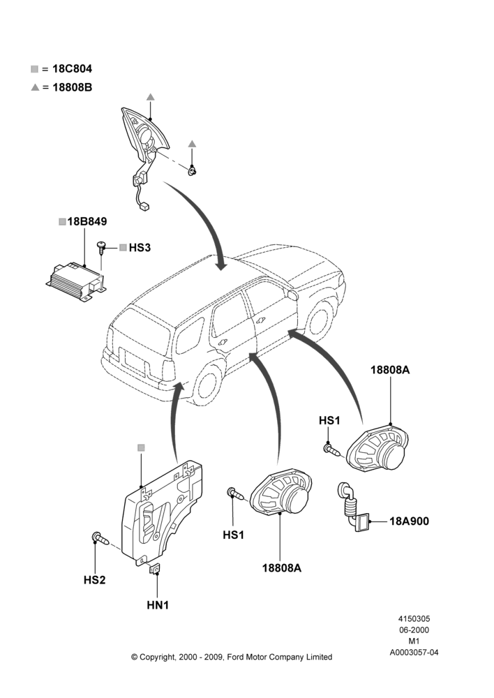 05A - Speakers, With Audiophile Sound System; 12/JUN/2000-01/MAY/2006