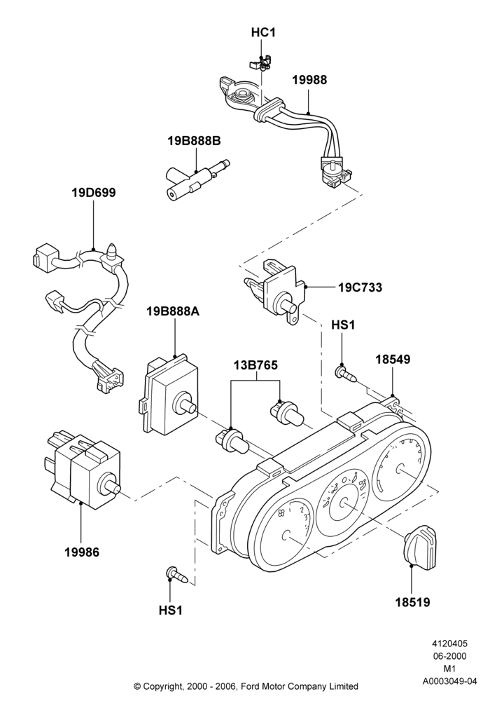 05A - Heater & Air Conditioning Controls, Less Air Conditioning; 12/JUN/2000-01/MAY/2006