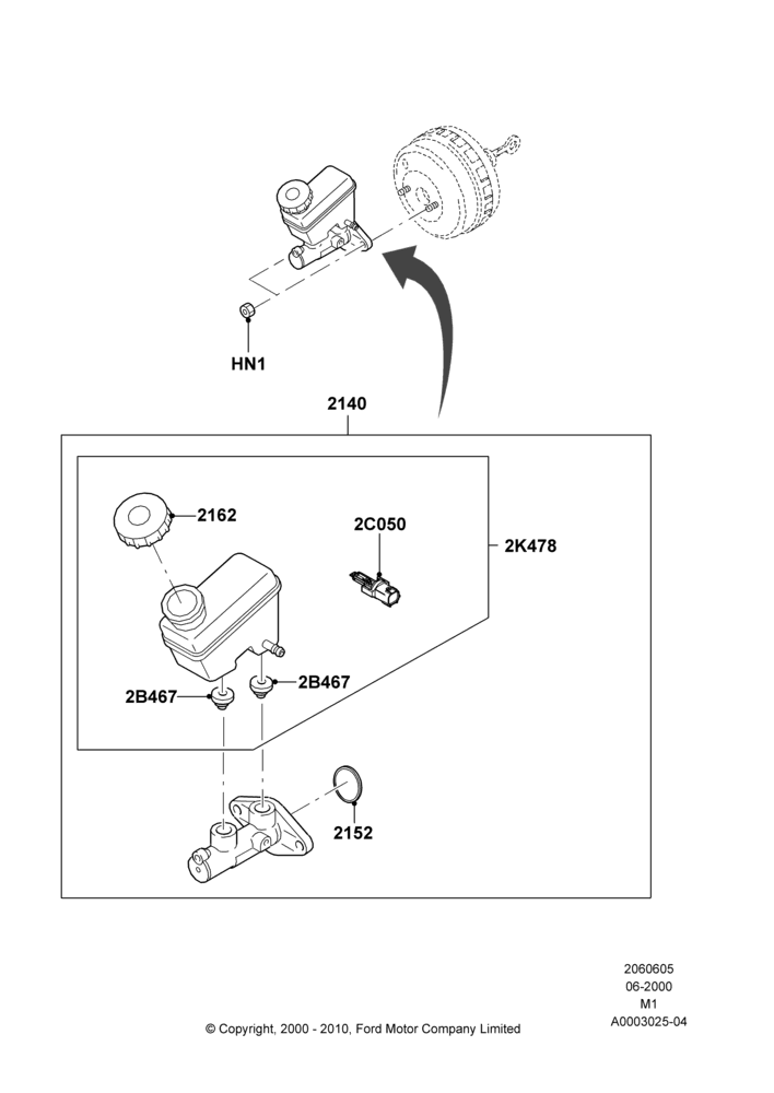 05A - Master Cylinder - Brake System; 12/JUN/2000-22/DEC/2003