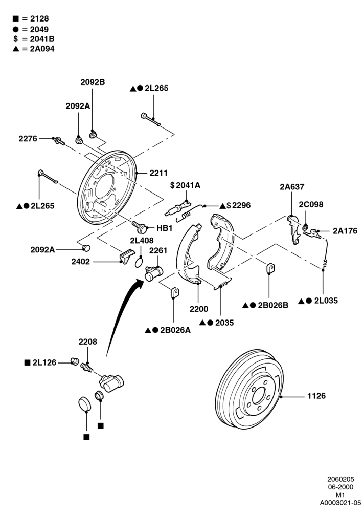 05 - Rear Drum Brakes, With Front Disc-Brake/Rr Drum Brake; 12/JUN/2000-01/MAY/2006