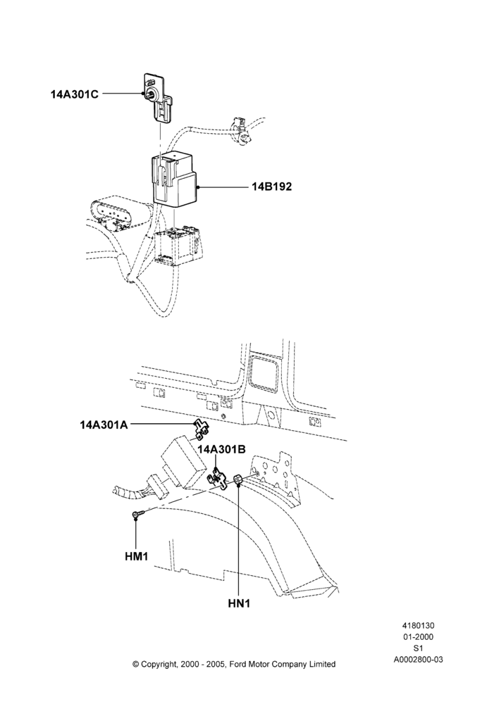 30 - Mountings - Modules, Sensors,Relays; 31/JAN/2000-09/MAY/2003