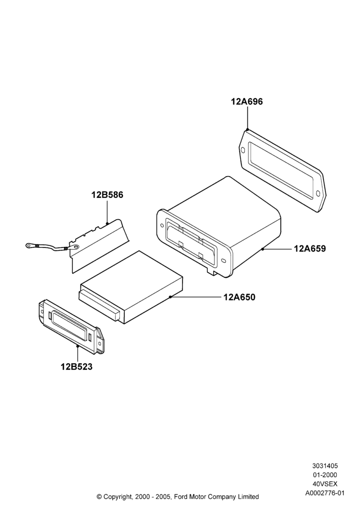05A - Engine Modules and Sensors, (+)"CDN/MEX/USA", 4.0L V6 12V SOHC EFI; 31/JAN/2000-30/JUN/2005