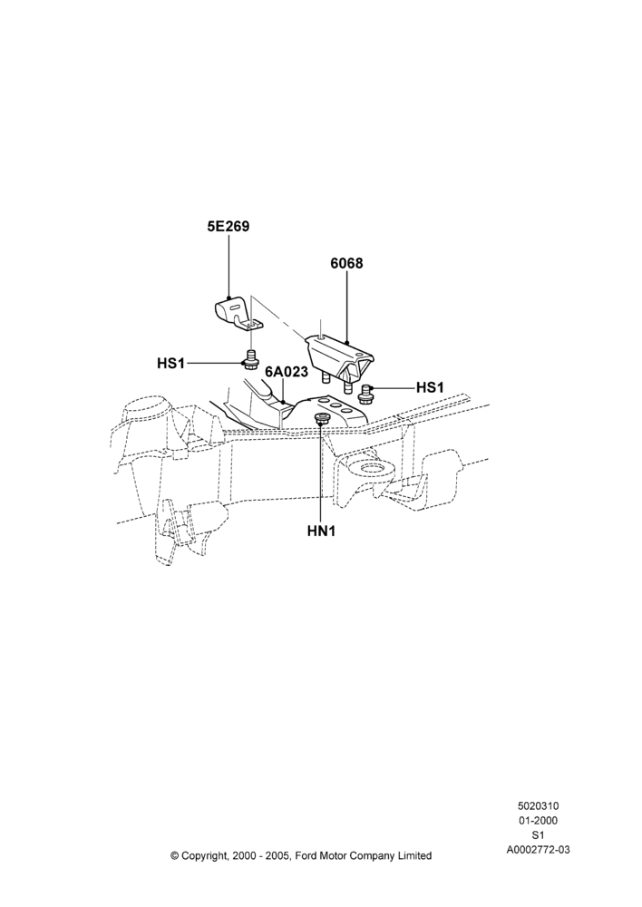 10 - Transmission Mounting; 31/JAN/2000-30/JUN/2005