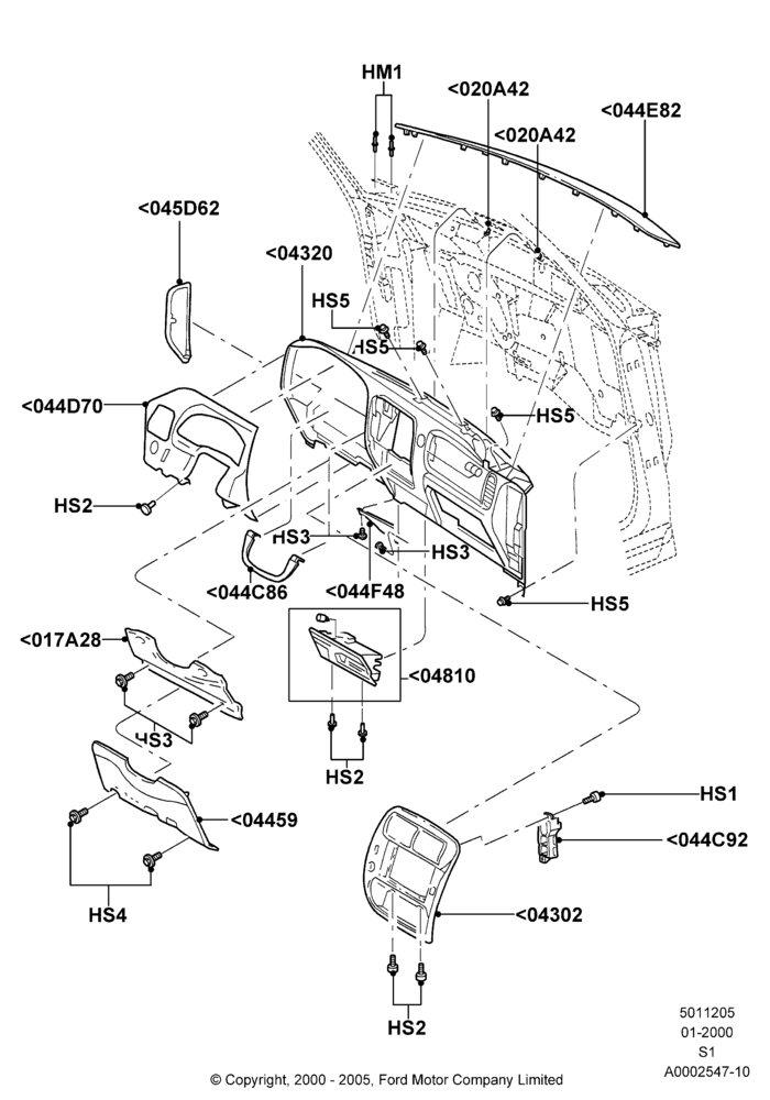 05 - Instrument Panel; 31/JAN/2000-30/JUN/2005
