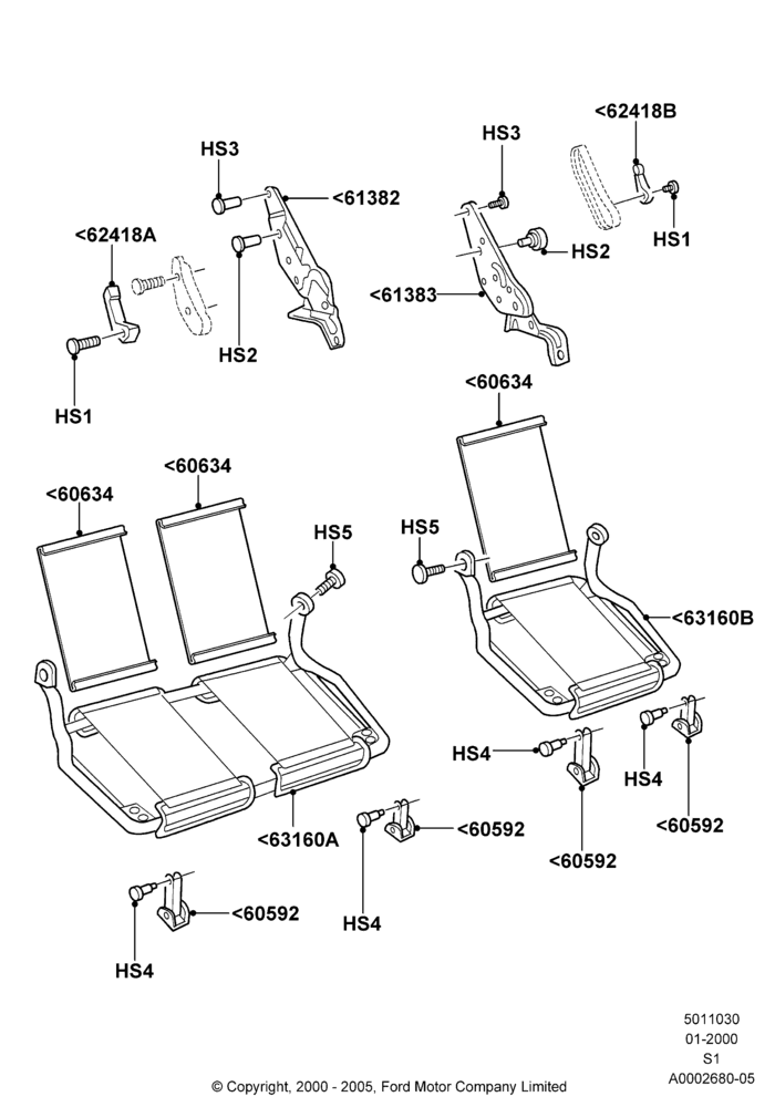 30 - Rear Seat Base; 31/JAN/2000-30/JUN/2005