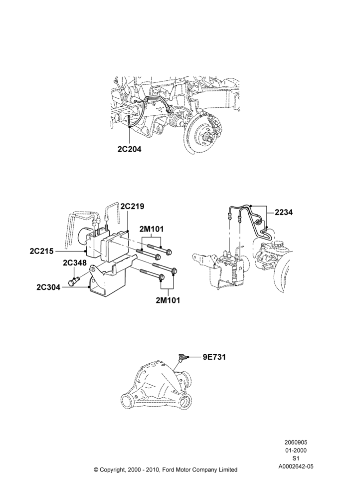 05B - Anti-Lock Braking System, 4WD; 31/JAN/2000-30/JUN/2005