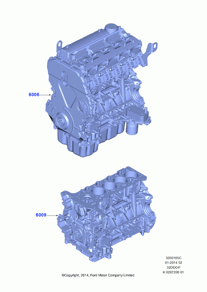 05C - Service Engine and Short Block, 3.2L Duratorq-TDCi (200PS) - Puma; 21/APR/2014