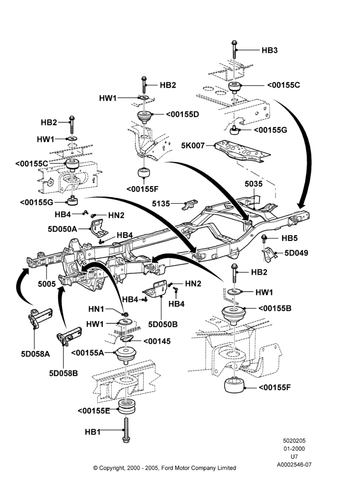 05 - Chassis Frame; 31/JAN/2000-09/MAY/2003