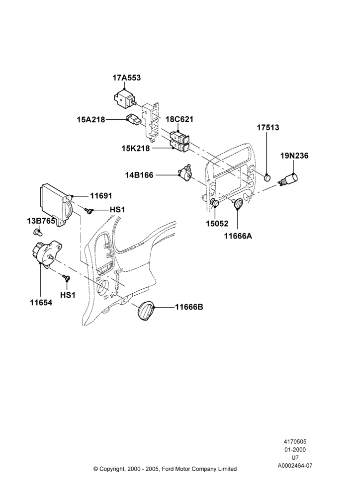 05 - Instrument Panel Related Parts; 31/JAN/2000-09/MAY/2003