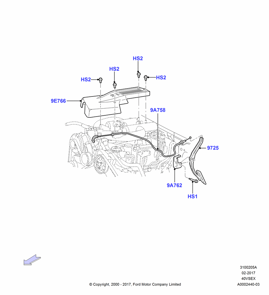 05A - Accelerator/Injection Pump Controls, 4.0L V6 12V SOHC EFI; 31/JAN/2000-24/JUL/2000