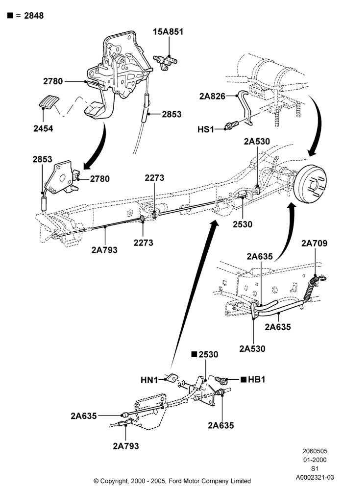 05 - Parking Brake; 31/JAN/2000-30/JUN/2005