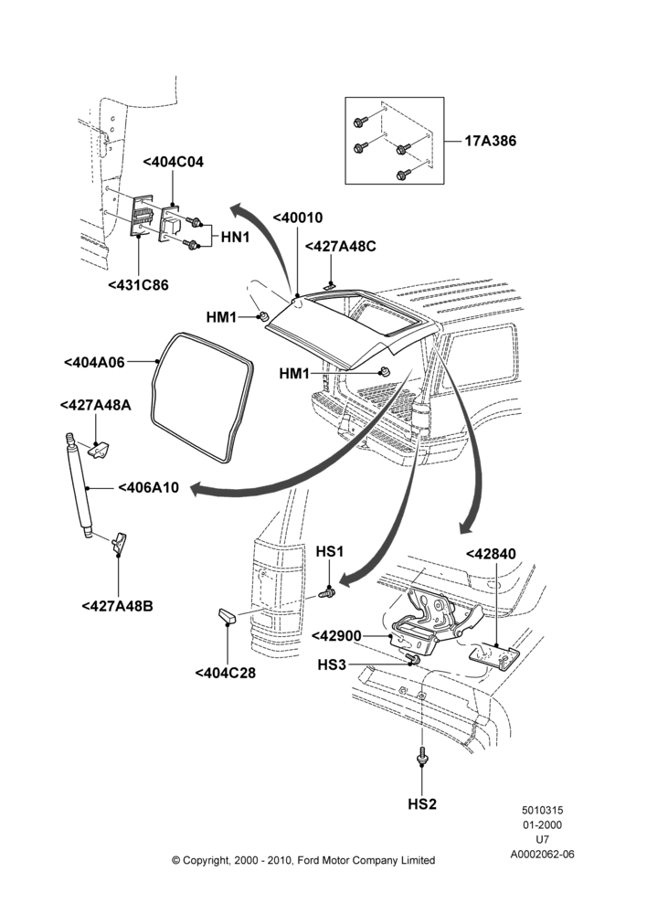 15 - Luggage Compartment Door; 31/JAN/2000-09/MAY/2003