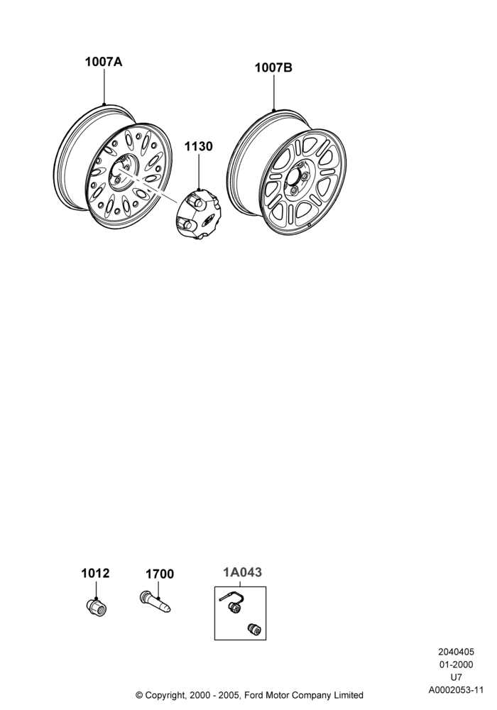 05A - Wheels, With 15" Wheels; 31/JAN/2000-19/AUG/2002
