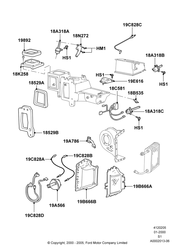 05 - Heater/Air Cond.External Components; 31/JAN/2000-09/MAY/2003