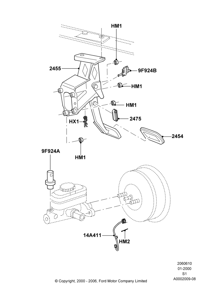 10A - Brake and Clutch Controls, 5R44E/5R55E - 5 Speed Auto Trans; 31/JAN/2000-30/JUN/2005