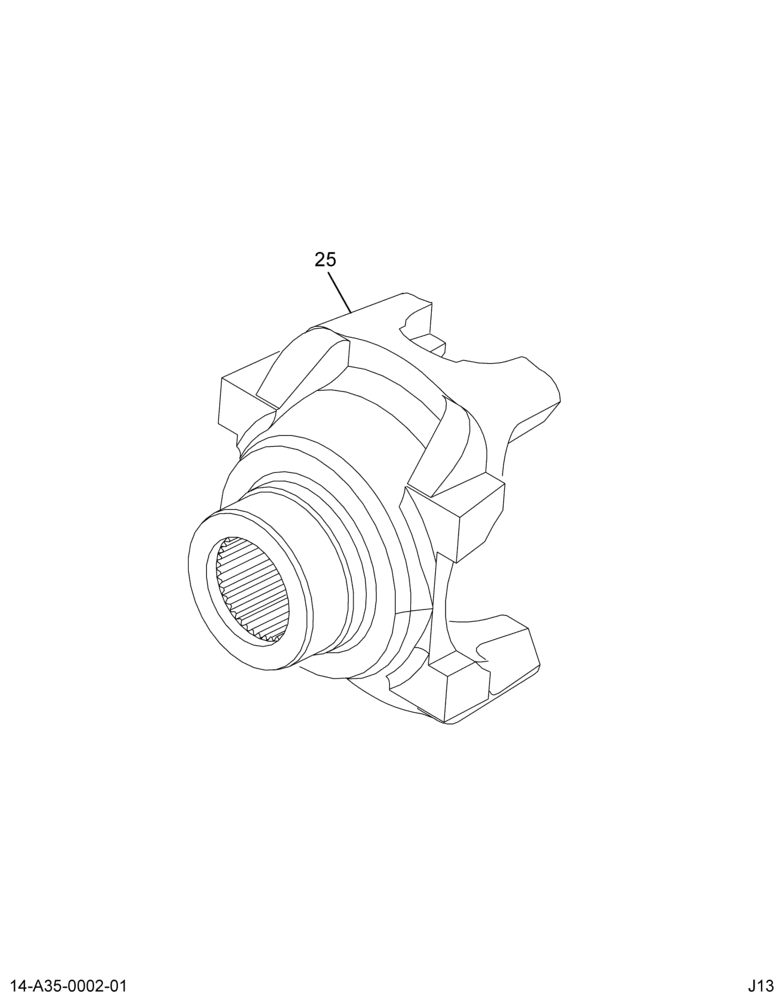 INPUT YOKE; FWD RR AXLE,(OMIT)