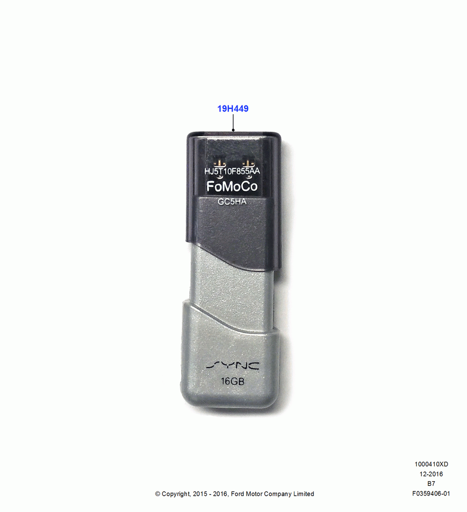 10XD - Audio Equipment - Accessory, Sync Navigation Memory Stick Up Grade, Accessory; 20/JUL/2015-30/JUN/2017
