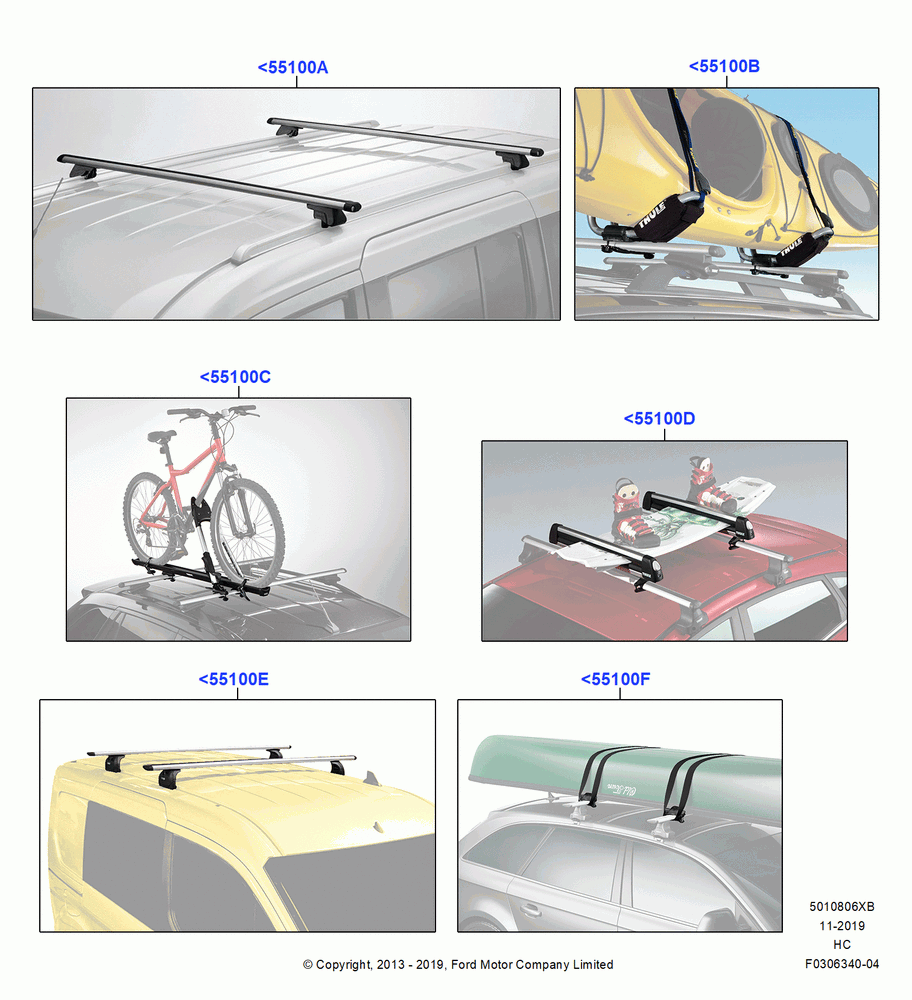 06XB - Accessory Roof Rack Mounting Kits, Thule Rack Products, Cross Bar, Ski Racks, Bike Racks, Kayak And Canoe Carrier; 30/SEP/2013