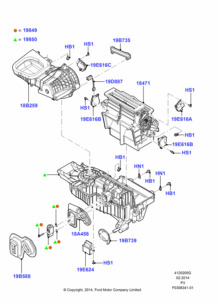 05G - Heater/Air Cond.External Components, Dual Zone Automatic Air Cond; 08/MAR/2014