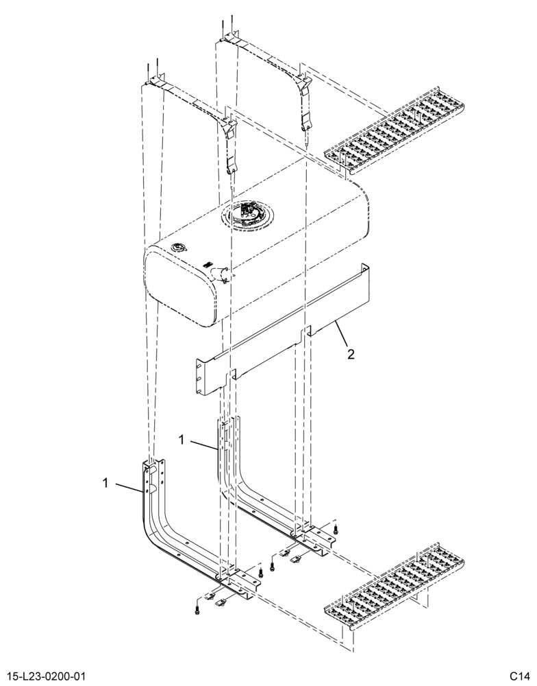 ..FUEL TANK, LSM, 42 GAL 13 I (Intl. 3935407F93)