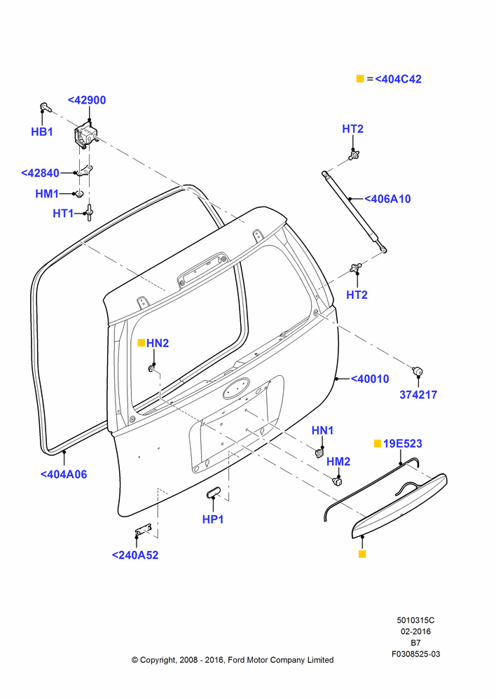 15C - Luggage Compartment Door; 15/SEP/2008-11/AUG/2014