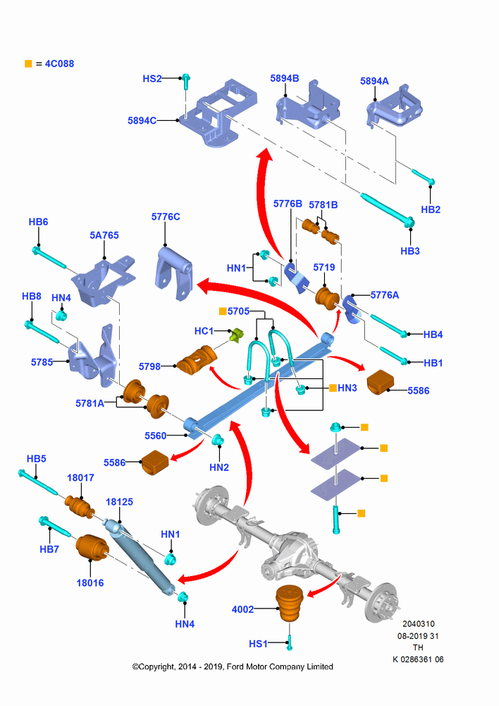 10 - Rear Springs and Shock Absorbers; 21/APR/2014