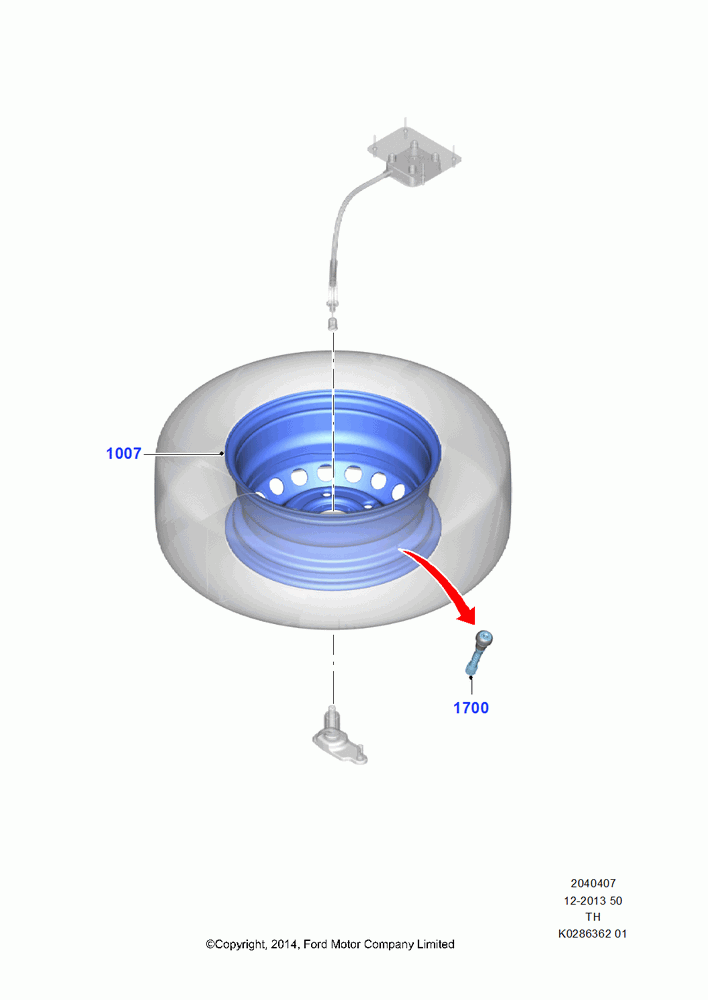 07 - Spare Wheel, Conventional Spare Wheel - Steel; 21/APR/2014