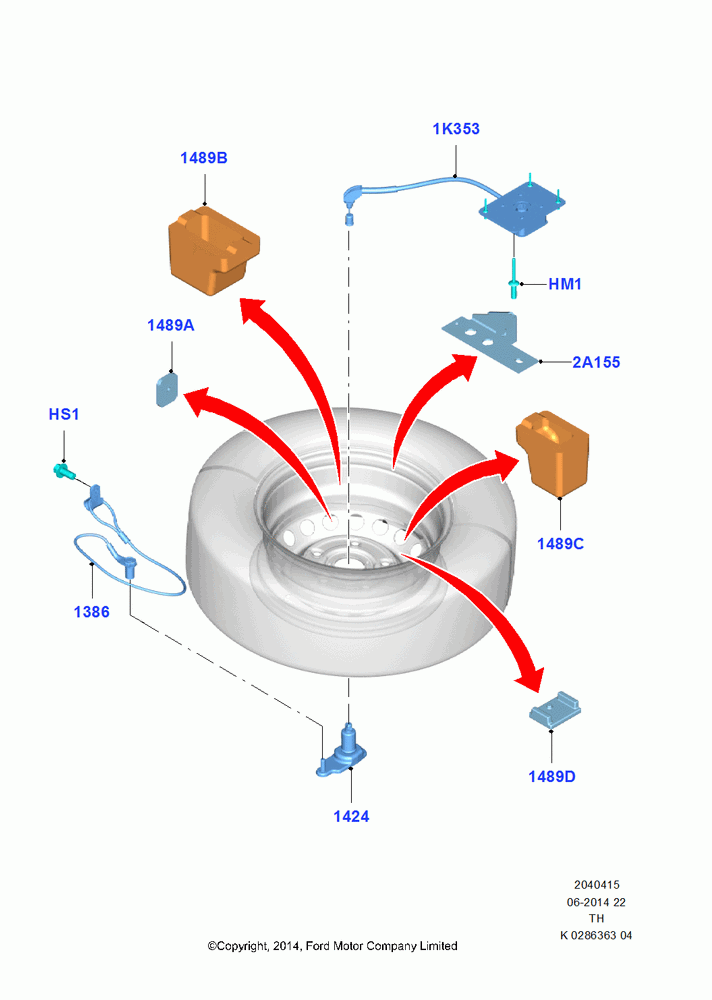 15 - Spare Wheel Carrier; 21/APR/2014