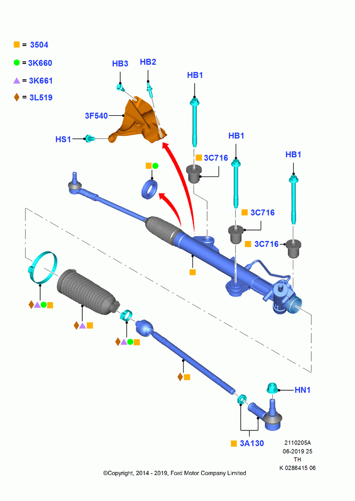 05A - Steering Gear, Hydraulic Power Steering; 21/APR/2014
