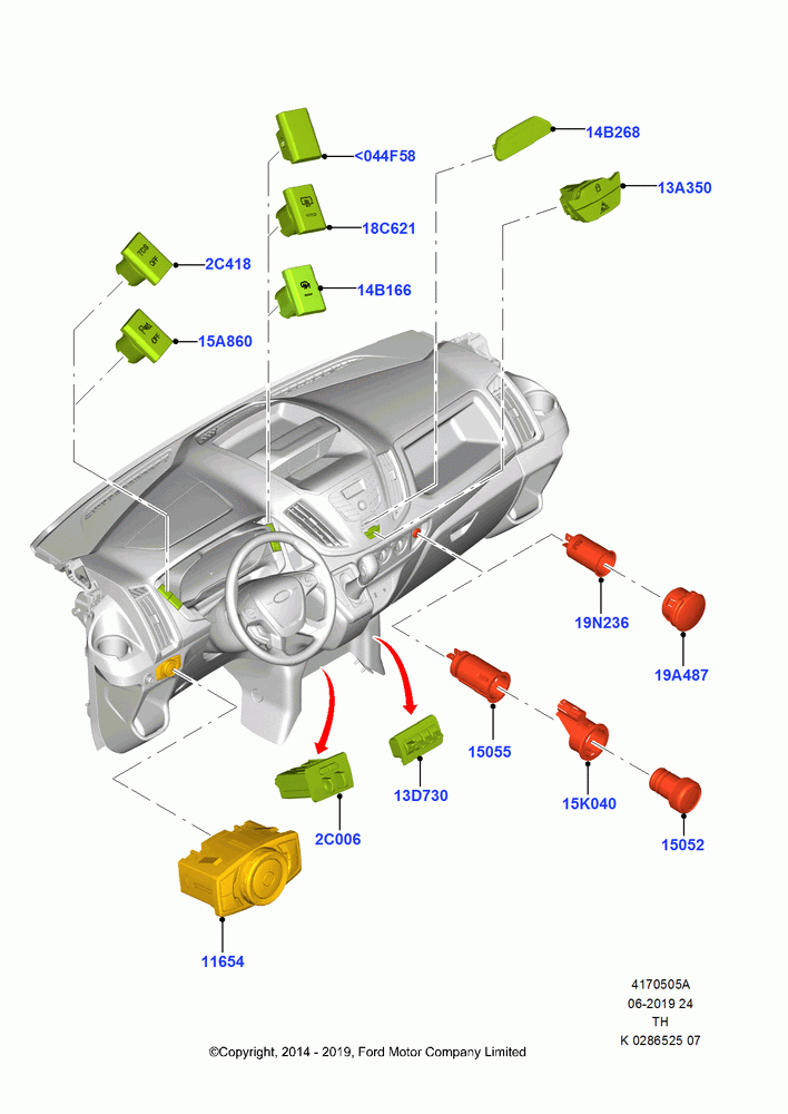 05A - Instrument Panel Related Parts; 21/APR/2014-21/OCT/2019