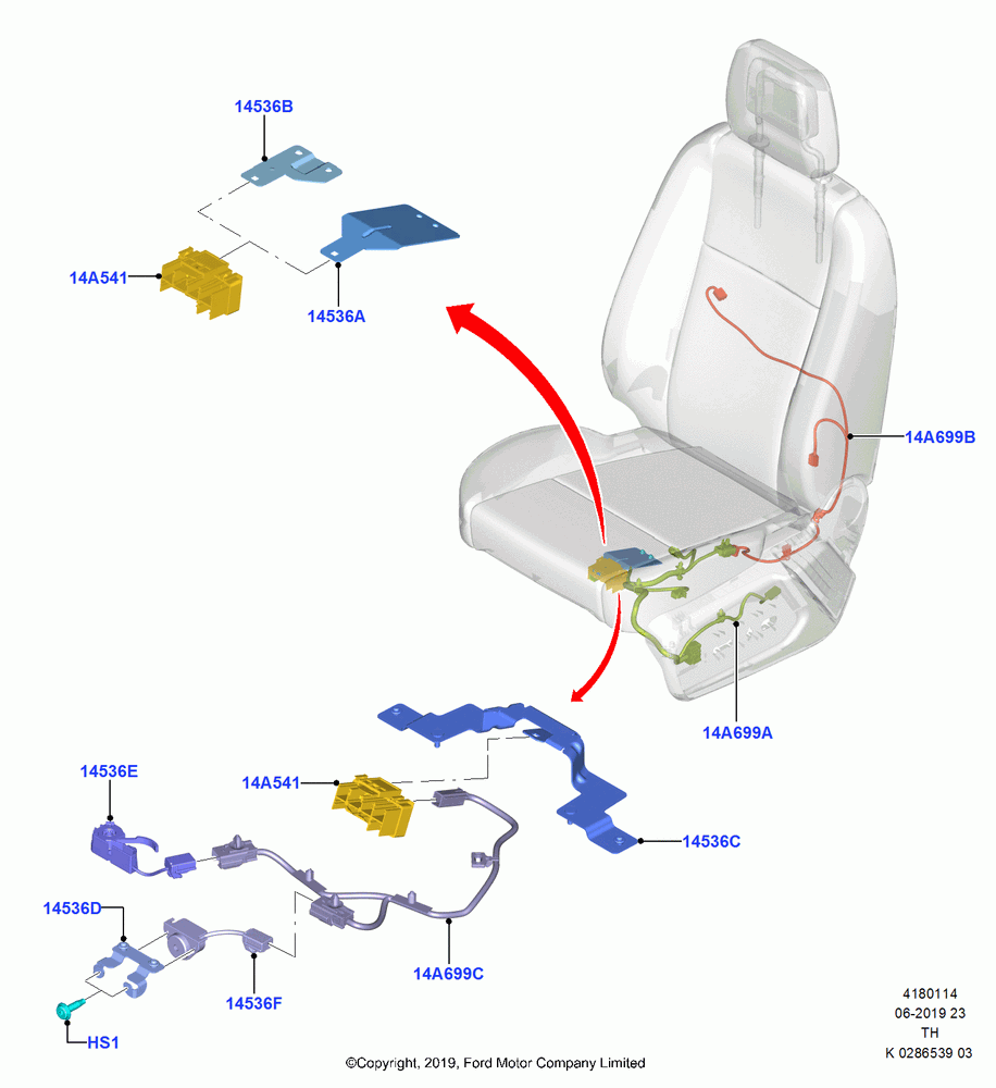 14 - Wiring - Seats; 21/APR/2014