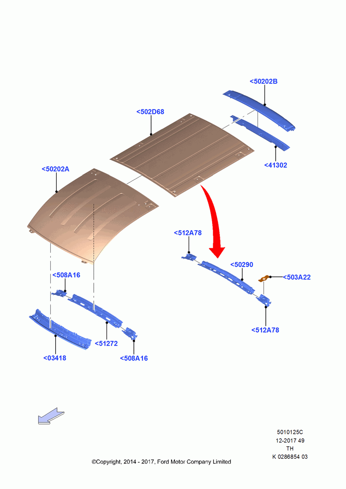 25C - Roof - Sheet Metal, Van/Bus, With Medium Roof; 21/APR/2014