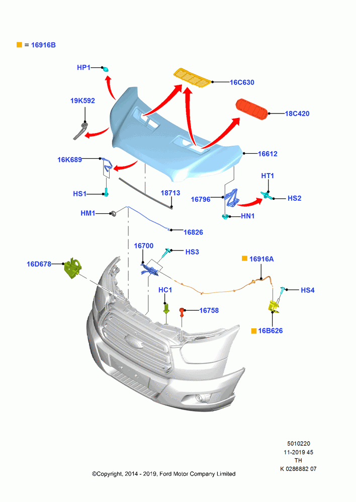 20 - Hood and Related Parts; 21/APR/2014