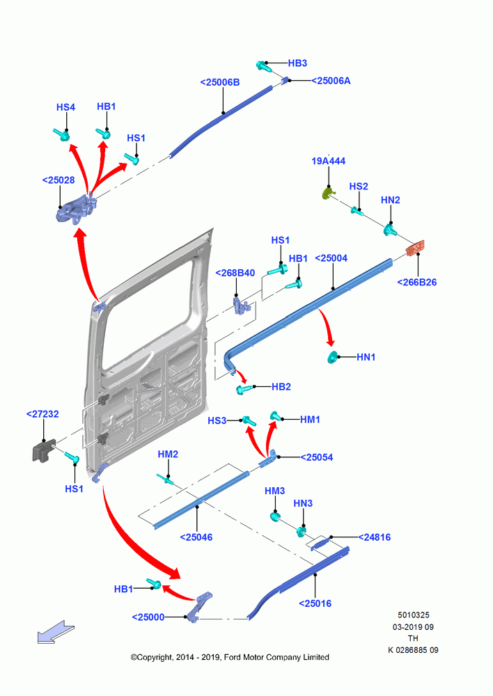 25 - Track - Sliding Side Load Door, With Dual Side Load Doors, With Kerbside Side Load Doors; 21/APR/2014