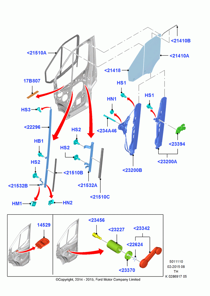 10 - Front Door Glass & Window Controls; 21/APR/2014