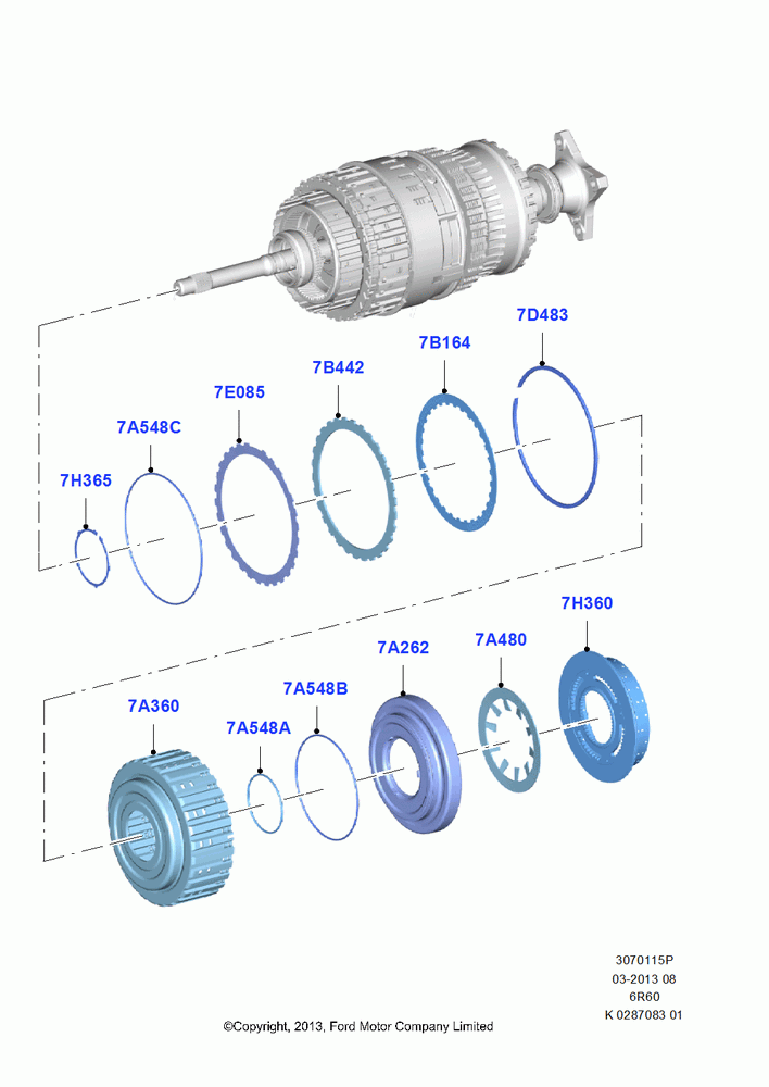15P - Forward Clutch and Components, 6 Speed Automatic Trans (6R80); 21/APR/2014