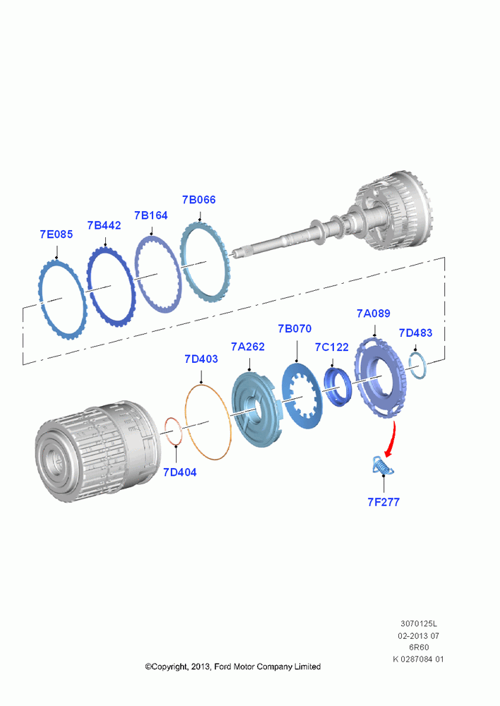 25L - Drive Plates - Low Clutch, 6 Speed Automatic Trans (6R80); 21/APR/2014