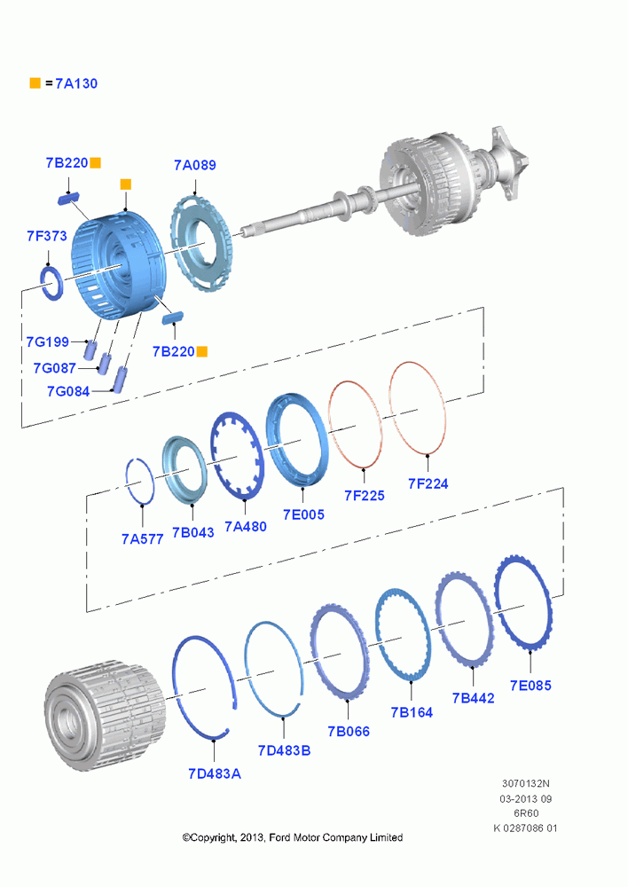 32N - Intermediate Clutch and Components, 6 Speed Automatic Trans (6R80); 21/APR/2014
