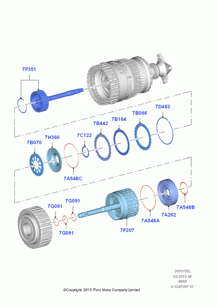 35L - Overdrive Clutch and Components, 6 Speed Automatic Trans (6R80); 21/APR/2014